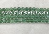 CFL1524 15.5 inches 10mm round green fluorite gemstone beads