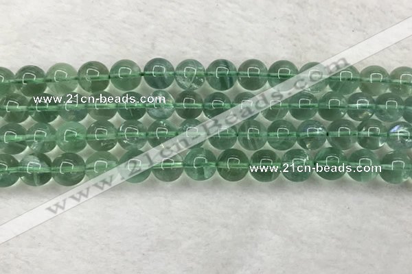 CFL1524 15.5 inches 10mm round green fluorite gemstone beads