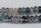 CFL156 15.5 inches 5*8mm rondelle natural fluorite gemstone beads