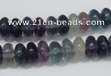 CFL157 15.5 inches 6*10mm rondelle natural fluorite gemstone beads