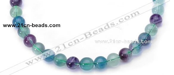 CFL16  A- grade 14mm round natural fluorite gemstone beads