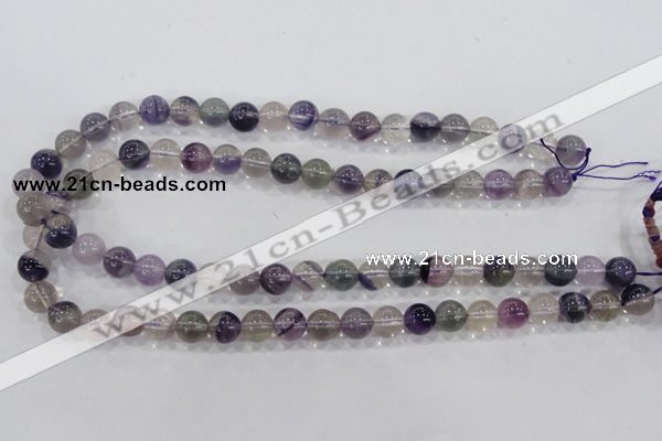 CFL203 15.5 inches 10mm round purple fluorite gemstone beads wholesale