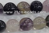 CFL206 15.5 inches 16mm round purple fluorite gemstone beads wholesale