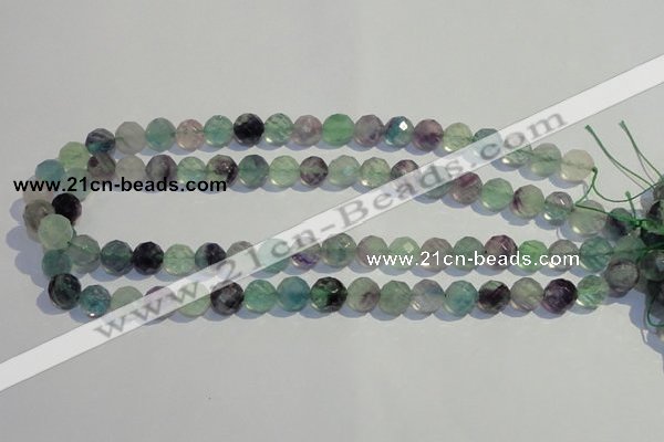 CFL252 15.5 inches 8mm faceted round natural fluorite beads