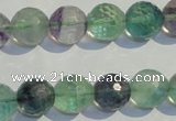 CFL254 15.5 inches 12mm faceted round natural fluorite beads