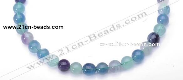 CFL26 16 inch 4mm round B grade natural fluorite beads Wholesale