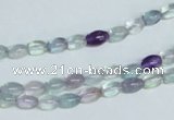 CFL322 15.5 inches 4*8mm rice natural fluorite beads wholesale