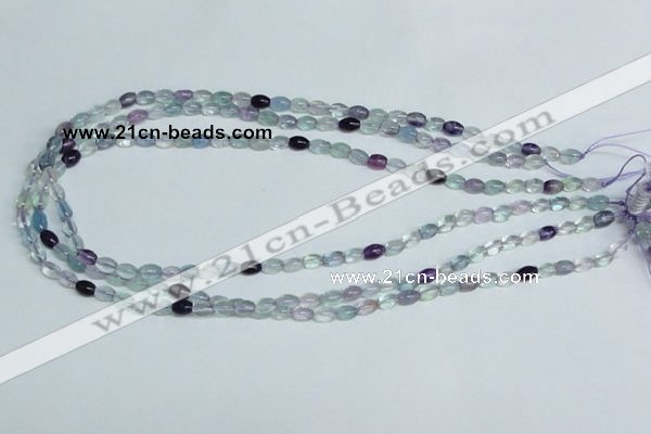 CFL322 15.5 inches 4*8mm rice natural fluorite beads wholesale