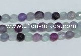 CFL323 15.5 inches 6mm faceted round natural fluorite beads