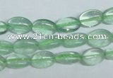 CFL335 15.5 inches 8*12mm oval natural green fluorite beads