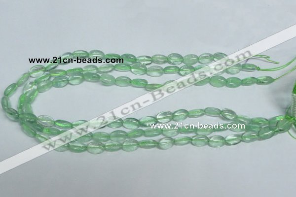 CFL335 15.5 inches 8*12mm oval natural green fluorite beads