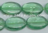 CFL337 15.5 inches 18*25mm oval natural green fluorite beads