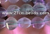 CFL416 15.5 inches 6mm faceted nuggets fluorite gemstone beads