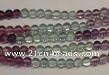 CFL550 15.5 inches 4mm round fluorite gemstone beads wholesale