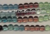 CFL551 15.5 inches 6mm round fluorite gemstone beads wholesale