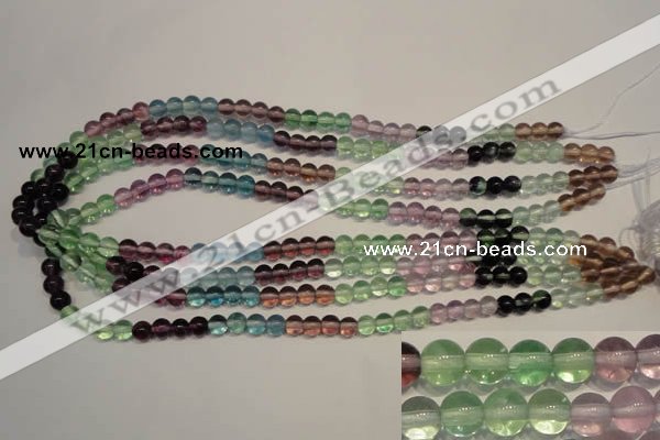 CFL551 15.5 inches 6mm round fluorite gemstone beads wholesale