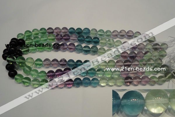 CFL553 15.5 inches 10mm round fluorite gemstone beads wholesale