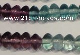 CFL561 15.5 inches 4*6mm rondelle fluorite gemstone beads wholesale