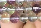 CFL581 15.5 inches 6mm round AAAA grade fluorite gemstone beads