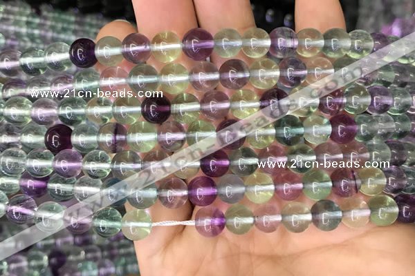 CFL582 15.5 inches 8mm round AAAA grade fluorite gemstone beads