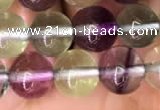 CFL587 15.5 inches 8mm round AAAAA grade fluorite gemstone beads