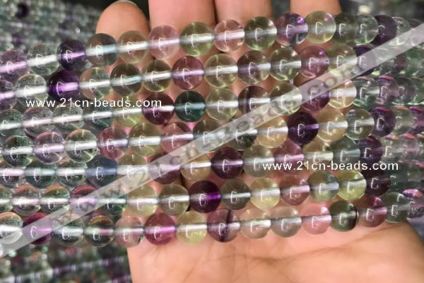 CFL587 15.5 inches 8mm round AAAAA grade fluorite gemstone beads