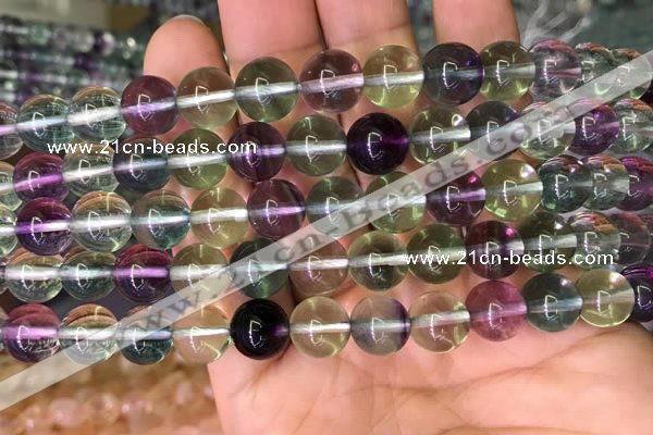 CFL588 15.5 inches 10mm round AAAAA grade fluorite gemstone beads