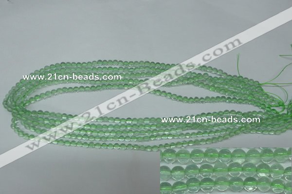 CFL610 15.5 inches 4mm round A grade green fluorite beads wholesale