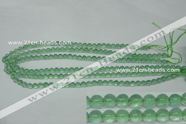 CFL611 15.5 inches 6mm round A grade green fluorite beads wholesale