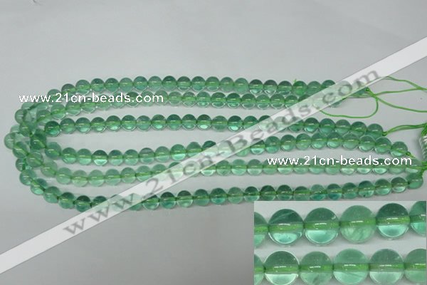 CFL612 15.5 inches 8mm round A grade green fluorite beads wholesale