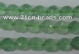 CFL623 15.5 inches 10mm faceted round green fluorite beads wholesale
