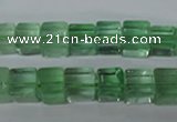 CFL632 15.5 inches 8*8mm cube green fluorite beads wholesale