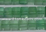 CFL633 15.5 inches 10*10mm cube green fluorite beads wholesale