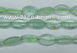 CFL641 15.5 inches 8*12mm oval green fluorite beads wholesale