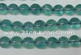 CFL662 15.5 inches 8mm round AB grade blue fluorite beads wholesale