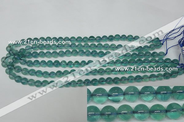 CFL662 15.5 inches 8mm round AB grade blue fluorite beads wholesale