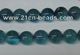 CFL663 15.5 inches 10mm round AB grade blue fluorite beads wholesale