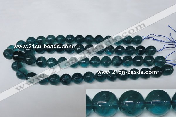 CFL675 15.5 inches 14mm round A grade blue fluorite beads wholesale