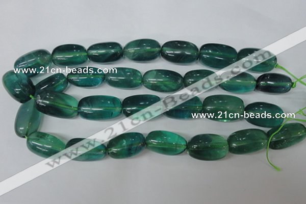 CFL681 15.5 inches 18*28mm nuggets blue fluorite beads wholesale