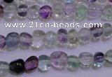 CFL721 15.5 inches 7*8mm nuggets natural fluorite beads wholesale