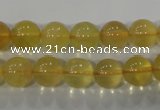 CFL803 15.5 inches 10mm round yellow fluorite gemstone beads