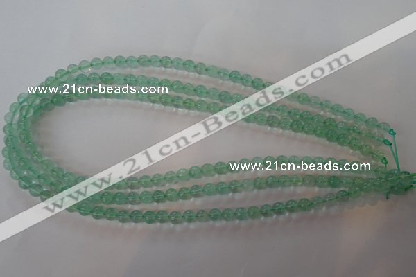 CFL851 15.5 inches 6mm round green fluorite gemstone beads