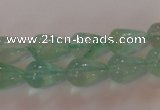 CFL860 15.5 inches 8*12mm teardrop green fluorite gemstone beads