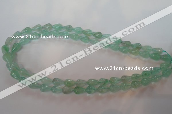 CFL860 15.5 inches 8*12mm teardrop green fluorite gemstone beads