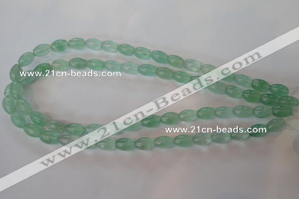 CFL862 15.5 inches 8*12mm rice green fluorite gemstone beads