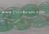 CFL866 15.5 inches 13*18mm oval green fluorite gemstone beads