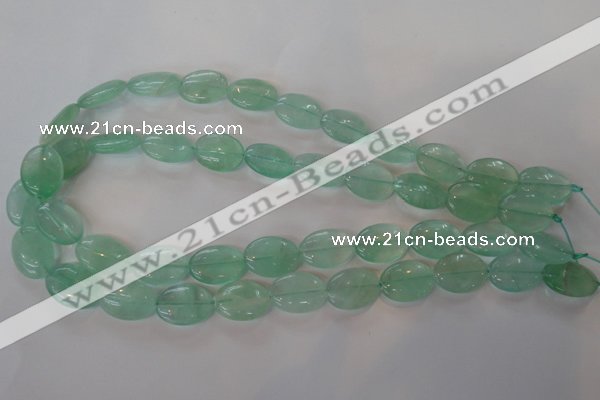 CFL866 15.5 inches 13*18mm oval green fluorite gemstone beads