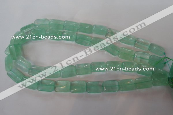 CFL870 15.5 inches 13*18mm rectangle green fluorite gemstone beads