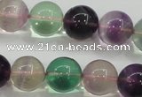 CFL905 15.5 inches 10mm round rainbow fluorite gemstone beads