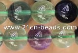 CFL920 15.5 inches 8mm round fluorite gemstone beads